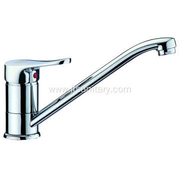 Long Neck Brass Kitchen Faucet Tap Swivel